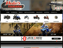 Tablet Screenshot of halesyamaha.com